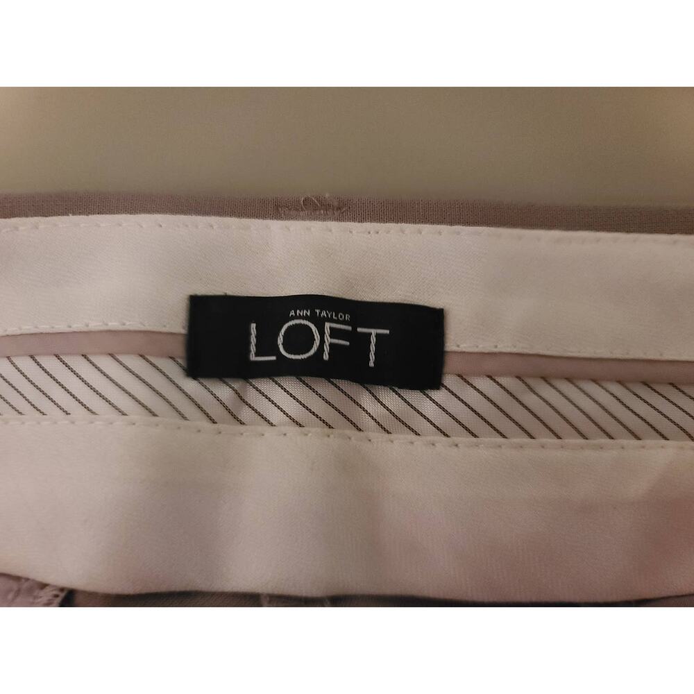 Ann Taylor Loft Zoe trouser dress pants - taupe tan khaki - 6 - Picture 3 of 5